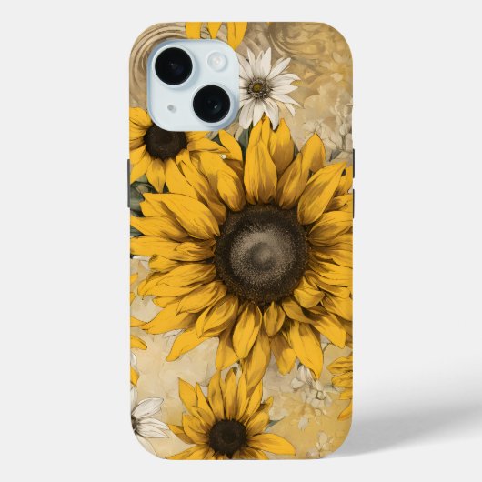 Zonnebloem Case-Mate iPhone Case (Achterkant)