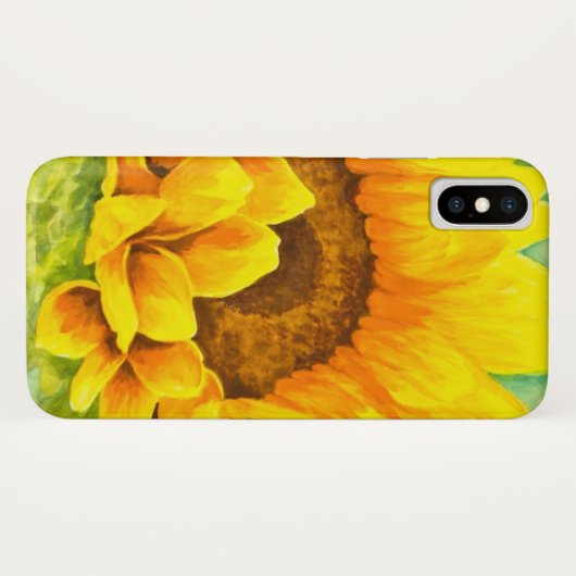 Zonnebloem Case-Mate iPhone Case (Achterkant (horizontaal))
