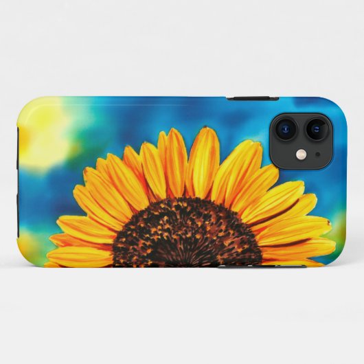 Zonnebloem Case-Mate iPhone Case (Achterkant (horizontaal))