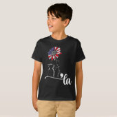 Zonnebloem Cat Comma La Kamala Harris voor Preside T-shirt (Voorkant volledig)