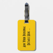 Zonnebloem cd ltcna bagagelabel (Achterkant verticaal)