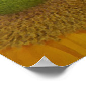 Zonnebloem Centrum Foto Schilderij Bloemenkunst Poster (Hoek)