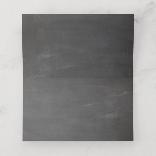 Zonnebloem. Chalkboard bloemenbruiloft. bloem Plaatskaartje (Binnenkant ongevouwen)