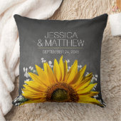 Zonnebloem Chalkboard Weddenschap Sierkussen (Deken)