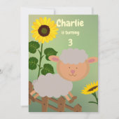 Zonnebloem Charlie Birthday Kaart (Voorkant)