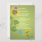 Zonnebloem Charlie Birthday Kaart (Achterkant)