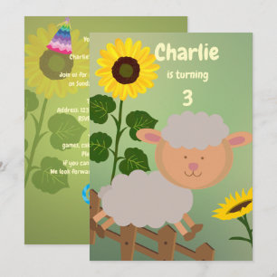 Zonnebloem Charlie Birthday Kaart