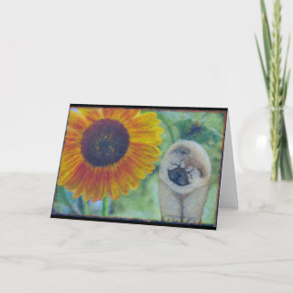 Zonnebloem Chow Puppy Kaart