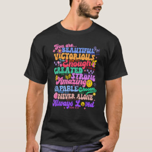 Zonnebloem Christelijk Inspirerend Bijbelverzen ze T-shirt