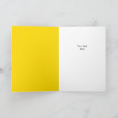 Zonnebloem citeert "bloemen zijn geluk" kaart (Binnen)