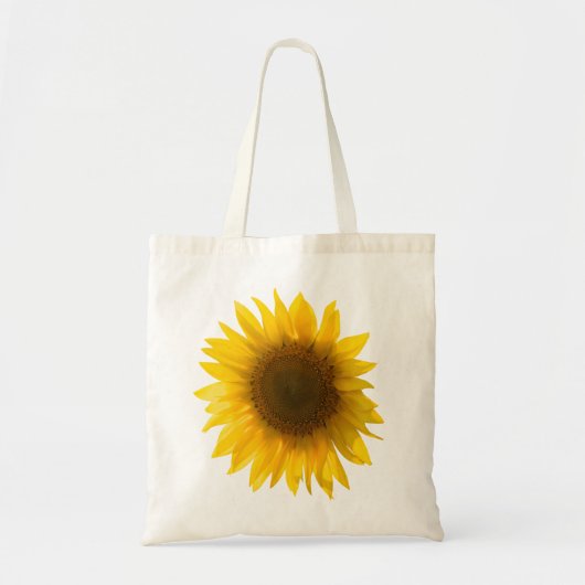 Zonnebloem citeert "bloemen zijn geluk" tote bag (Voorkant)