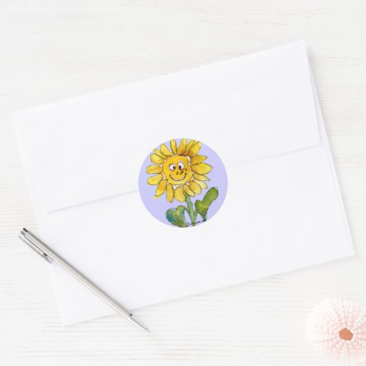 Zonnebloem Clipart Sticker 3 (Envelop)