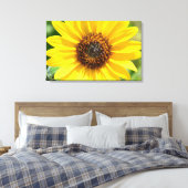 Zonnebloem Close Up canvas print (Insitu (Slaapkamer))