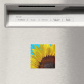 Zonnebloem close-up magneet (Insitu (Vaatwasser))