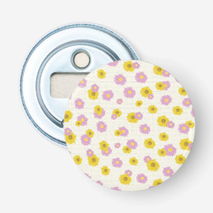 Zonnebloem Coaster Button Flesopener