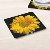 Zonnebloem coastercnm kartonnen onderzetters (Schuin)