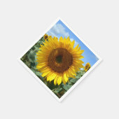 Zonnebloem Cocktail Papieren servetten (Hoek)