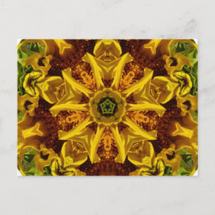 Zonnebloem collage - Briefkaart