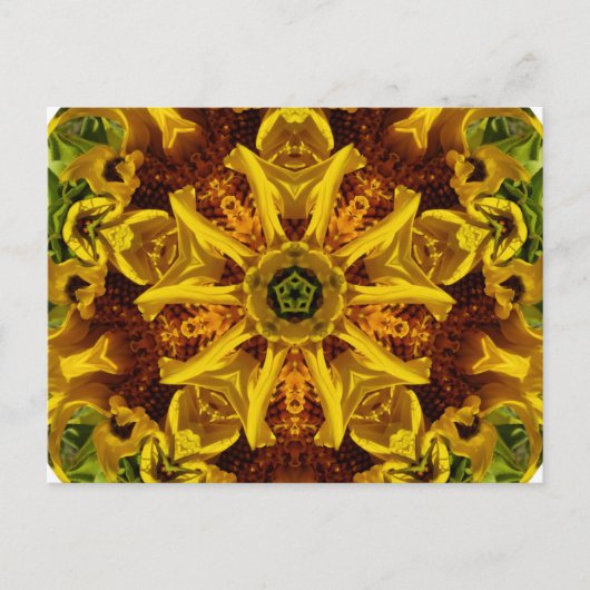 Zonnebloem collage - Briefkaart (Voorkant)