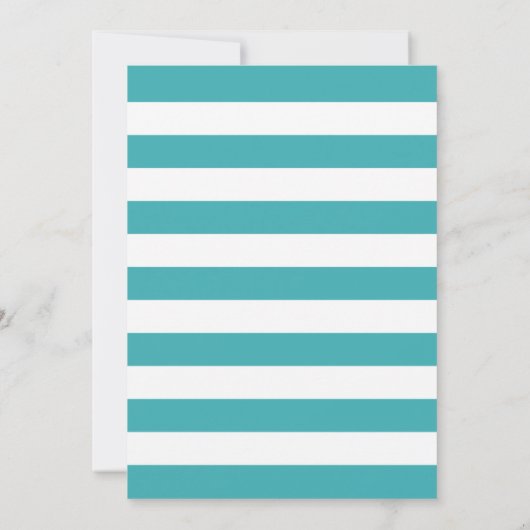 Zonnebloem Confetti Turquoise Vrijgezellenfeest Kaart (Achterkant)