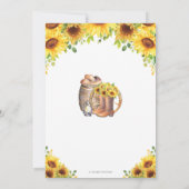 Zonnebloem Cowboy Laarzen Pet Country Wedding Kaart (Achterkant)