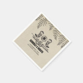 Zonnebloem Cowboy Laarzen Rustieke Country Wedding Servetten (Hoek)