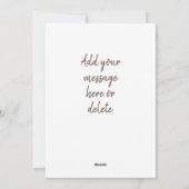 Zonnebloem, cowboy-oplat-kaart feestdagenkaart (Achterkant)