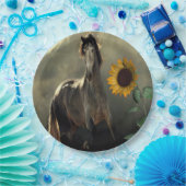 Zonnebloem cowboy papier Borden Papieren Bordje (Feest)