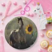 Zonnebloem cowboy papier Borden Papieren Bordje (Feest)