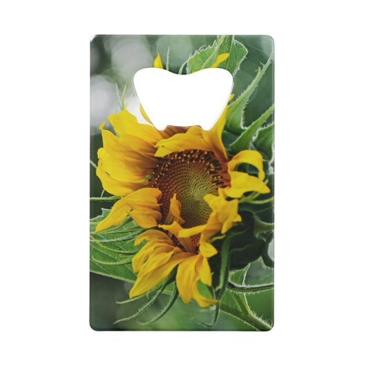 Zonnebloem Creditkaart Flessenopener (Voorkant)