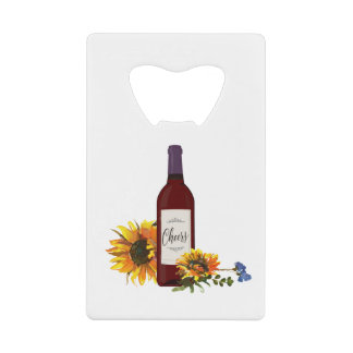 zonnebloem creditkaart flessenopener