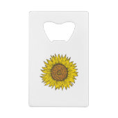 zonnebloem creditkaart flessenopener (Achterkant)