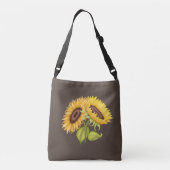 Zonnebloem Crossbody Tas (Achterkant)