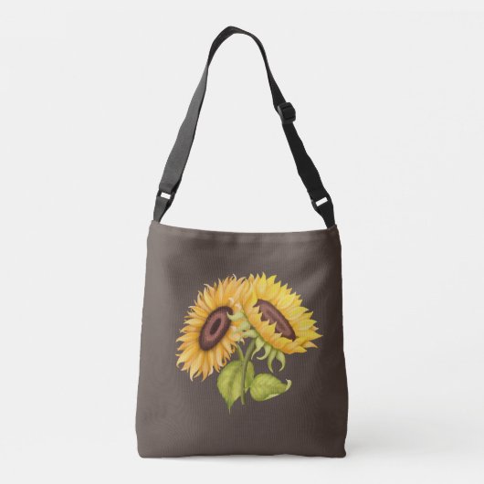Zonnebloem Crossbody Tas (Achterkant)