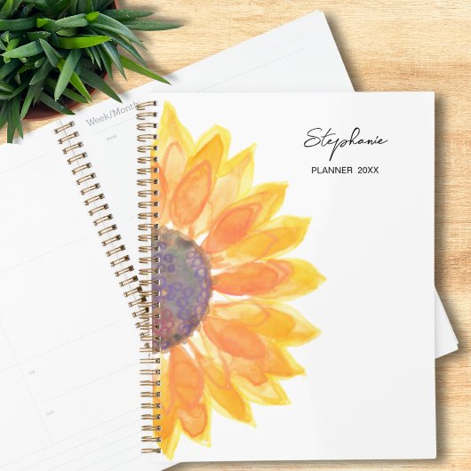 Zonnebloem Custom Name 2025 Planner