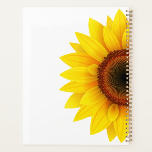 Zonnebloem Custom Name 2025 Planner (Achterkant)