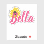 Zonnebloem Custom Name Vinyl Decal Sticker (Vel)