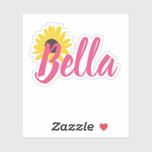 Zonnebloem Custom Name Vinyl Decal Sticker (Vel)