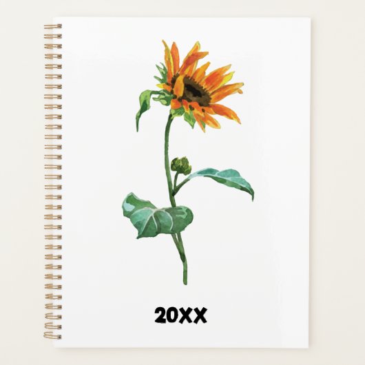 Zonnebloem Custom Year Planner (Voorkant)