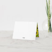 Zonnebloem Cute Bedankt 1e Verjaardagskaarten Kaart (Achterkant)