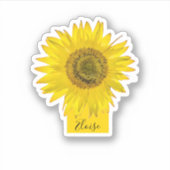 Zonnebloem Cutie Sticker (Voorkant)