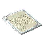 Zonnebloem Dagelijkse Menu Planner Notitieblok (Schuin)