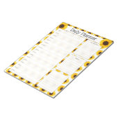 Zonnebloem Daily Planner Notitieblok (Schuin)