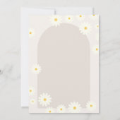 Zonnebloem Daisy-Baby in het Baby shower Bloom Kaart (Achterkant)