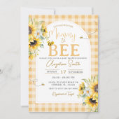 Zonnebloem Daisy Bee Mama to Bee Baby shower Kaart (Voorkant)