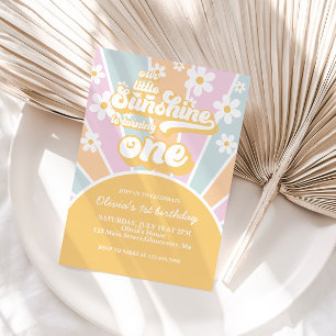 Zonnebloem daisy boho bloem pastelkleur eerste ver kaart