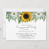 Zonnebloem|Daisy Engagement Party Kaart (Voorkant)