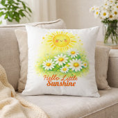Zonnebloem Daisy Waterverf Babyfeest Kunst Kussen