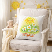 Zonnebloem Daisy Waterverf Babyfeest Kunst Kussen