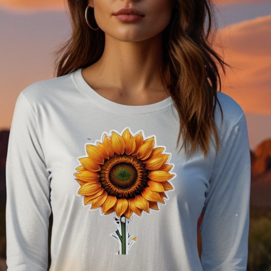 zonnebloem | Dames Basic T-Shirt